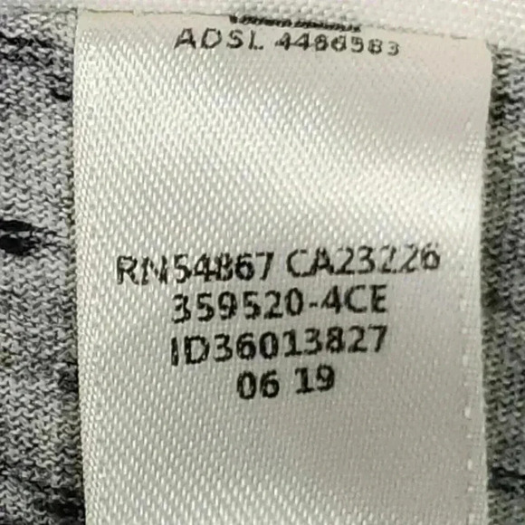 PINK Victoria's Secret Women's Bling T-shirt Small Rose Gold Sequin Logo LS Gray - Picture 14 of 14